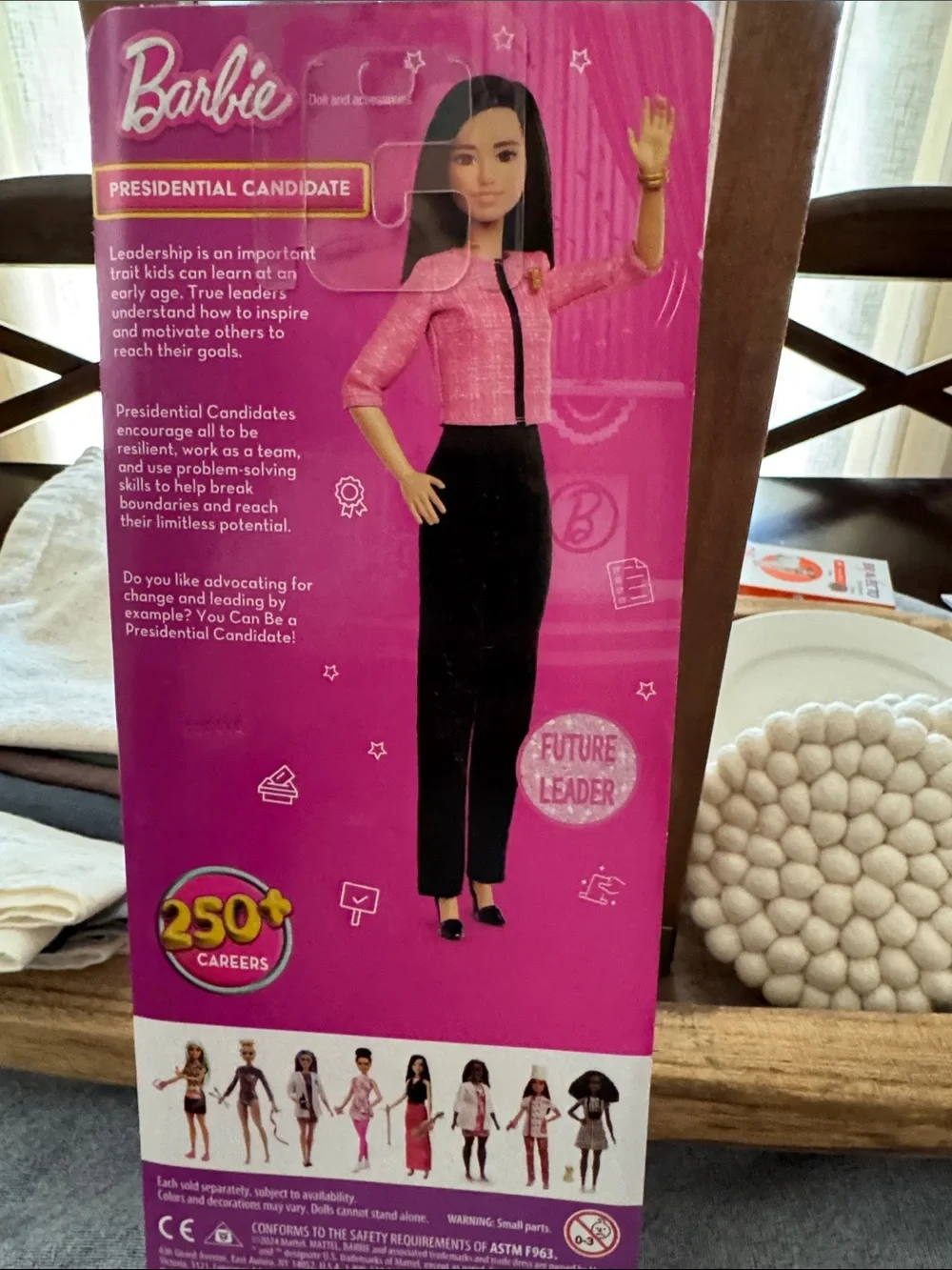 Barbie Pink Jacket Presidential Candidate Doll